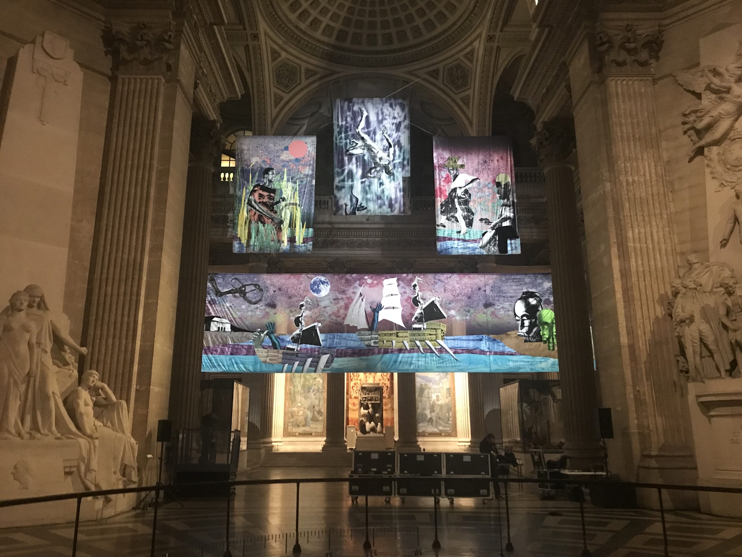« We Could Be Heroes » de Raphaël Barontini – Panthéon, 2023